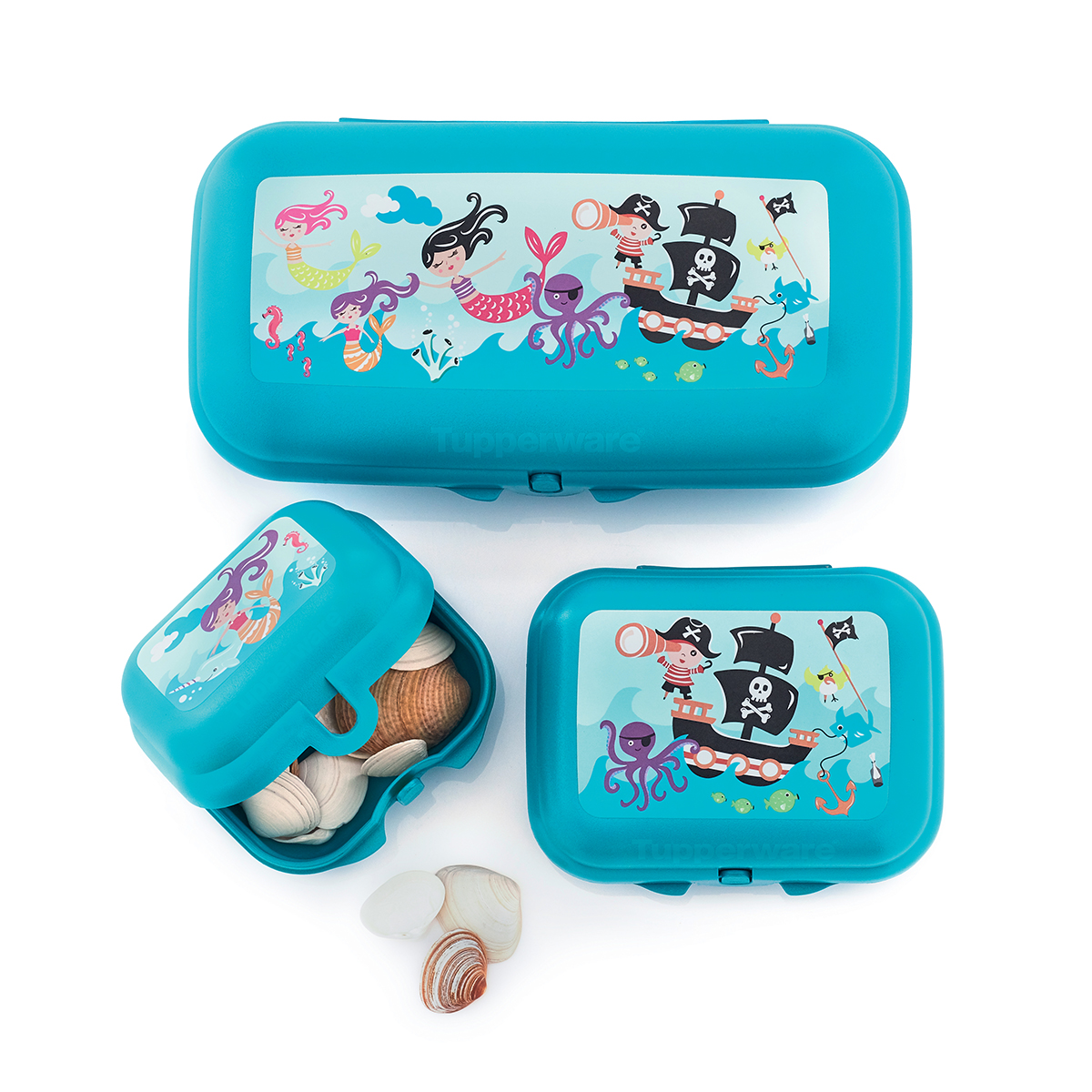 Tupperware Oysters Set (3PCs) Mermaid
