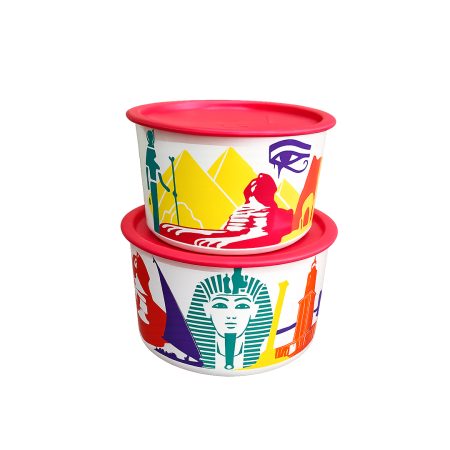 Tupperware Round Canisters Set 1.5L & 2L